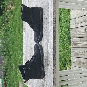 Dr. Martens Leopard Print High Tops